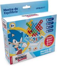 MESTRE DO EQUILIBRIO JOGO DE RACIOCINIO SONIC - CAIXA C/ 16 BLOCOS + 1 ADESIVO + 1 BASE + 22 CARTAS LEO&ampLEO - LEONORA