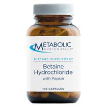 Metabolic Maintenance Betaína HCL Pepsina Digestiva 100 Cápsulas Metabolic Maintenance Betaína HCL Pepsina Digestiva 100 Cápsulas