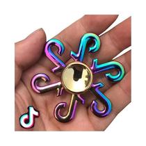 Metal Colorido Arco-íris Fidget Spinner Edc Brinquedo Anti-ansiedade Para Crianças Adultos Alívio Do
