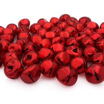 Metal Craft Bells Cllootve 25 mm 60 unidades em vermelho brilhante