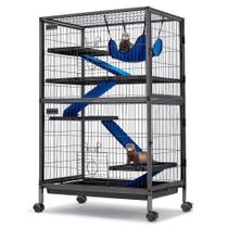 Metal Critter Nation Cage HABUTWAY para chinchilas/furões 50" H Metal Critter Nation Cage HABUTWAY para chinchilas/furões 50" H