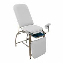 Metal Solution - Mesa Maca Exame Ginecológica Clínico GO Gaveta Inox Branca