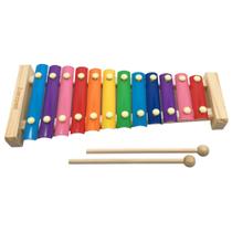 Metalofone 12 Notas Infantil Alumínio Teclas Onduladas - 550