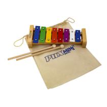 Metalofone infantil c/ oito notas colorido