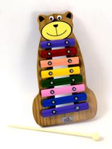 Metalofone infantil colorido urso - VIBRATOM