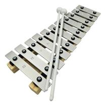 Metalofone sopranino infantil 11 teclas aluminio vibratom