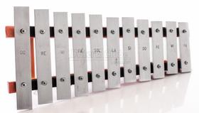 Metalofone Sopranino JOG Vibratom Natural com 11 Teclas P2133 em Aluminio (Musicalização Infantil)