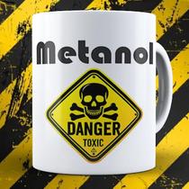 Metanol Caneca Com Logo de Perigo