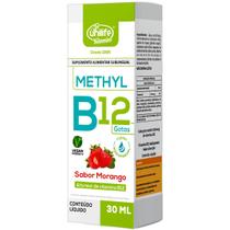 Methyl Vitamina B12 Gotas Sabor Morango Unilife 30ml Vegano Methyl Vitamina B12 Gotas Sabor Morango Unilife 30ml Vegano