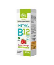 Methyl Vitamina B12 Sabor Morango em Gotas de 30ml - Unilife Methyl Vitamina B12 Sabor Morango em Gotas de 30ml - Unilife