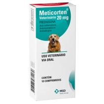 Meticorten 20mg Veterinário para Cães com 10 Comprimidos