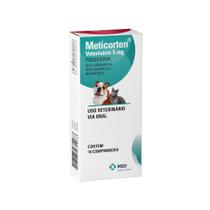 Meticorten 5 mg Prednisona Cães e Gatos 10 comprimidos