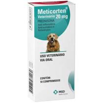 Meticorten Vet para Cães e Gatos 20 Mg 10 Comprimidos