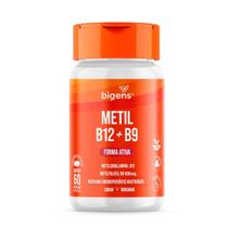 Metil B12 + B9 Mastigável - 60 Pastilhas Morango - Bigens Metil B12 + B9 Mastigável - 60 Pastilhas Morango - Bigens
