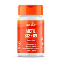 Metil B12 Metil B9 Forma Ativa Pastilhas Orodispersíveis Sabor Morango 60 Tabs Bigens Metil B12 Metil B9 Forma Ativa Pastilhas Orodispersíveis Sabor Morango 60 Tabs Bigens