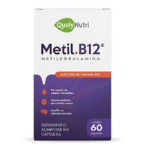 Metil.B12 Metil cobalamina QualyNutri 60 Cápsulas 1000mcg Metil.B12 Metil cobalamina QualyNutri 60 Cápsulas 1000mcg