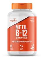 Metil B12 Vegan 60Cps Biogens - Bio-12 - Neutro