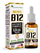 Metilcobalamina Vitamina B12 Gotas Morango 20ml Flora Nativa