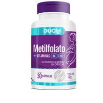 Metilfolato + vitaminas b6 e b12 - 30 cápsulas - duom