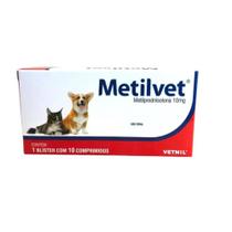Metilvet 10mg Anti Inflamatório AnaLGésico Para Cães E Gatos