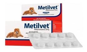 Metilvet 20 Mg - 120 Comprimidos 20mg Cães Gatos