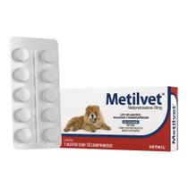 Metilvet 20mg 10 Comprimidos - VETNIL