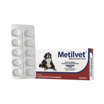 Metilvet 40 Mg Para Cães 10 Comprimidos - Vetnil