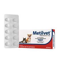 Metilvet Cães e Gatos Vetnil 10 Comprimidos - 10mg