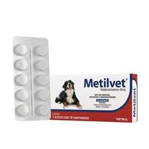 Metilvet Cães e Gatos Vetnil 10 Comprimidos - 40mg