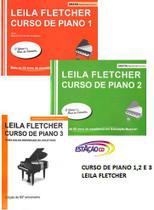 Método Curso de Piano 1,2 e 3 - Leila Fletcher