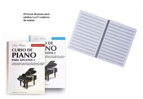 Método Curso de Piano p/Adultos 1 e 2+Caderno-Leila Fletcher Método Curso de Piano p/Adultos 1 e 2+Caderno-Leila Fletcher