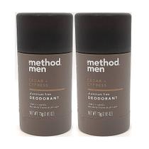 Método de desodorante masculino de cedro e cipreste 78 mL (pacote com 2) Método de desodorante masculino de cedro e cipreste 78 mL (pacote com 2)