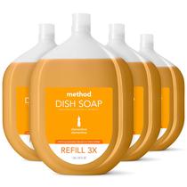 Método de recarga de sabonete em gel Clementine Scent 1,6 L (pacote com 4) Método de recarga de sabonete em gel Clementine Scent 1,6 L (pacote com 4)