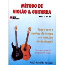Método de Violão e Guitarra Vol.1, Rivaldo Mendes - EME Editora - Método de Violão e Guitarra Vol.1, Rivaldo Mendes - EME Editora -