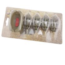 Método Inline Alimentador de Pesca de Carpa 4 Alimentadores 15/20/25/35g Molde