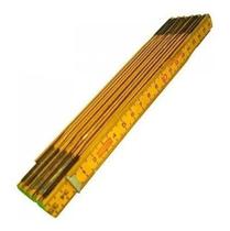 Metro Bambu Madeira Duplo Amarelo 2mts Metro Bambu Madeira Duplo Amarelo 2mts