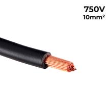 Metro de Cabo Flexível Fio Elétrico Megatron 10MM 750V - Preto