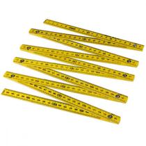 Metro Eco Plastico Duplo Amarelo - Kit C/10 Unidades