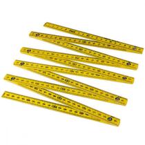 Metro Eco Plastico Simples Amarelo - Kit C/10 Unidades Metro Eco Plastico Simples Amarelo - Kit C/10 Unidades