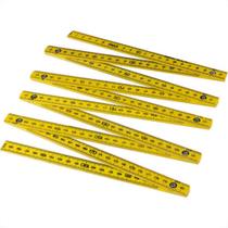 Metro Eco Plastico Simples Amarelo - Kit C/10 Unidades Metro Eco Plastico Simples Amarelo - Kit C/10 Unidades