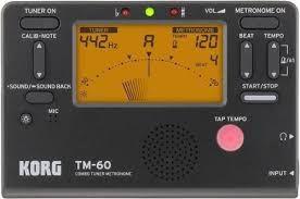 Metronomo c/afinador korg tm-60 bk (preto)