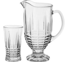 METTER JG JARRA/COPOS 24x18x12cm 1L/200ml CRISTAL ECO TRANSP 7PÇ METTER JG JARRA/COPOS 24x18x12cm 1L/200ml CRISTAL ECO TRANSP 7PÇ
