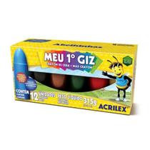 Meu 1º Giz de Cera 12 Cores Acrilex