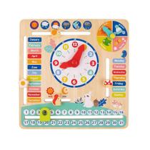 Meu Calendário, da Tooky Toy - Brinquedo Educativo de Madeira, em Inglês - Cód. TF329 Meu Calendário, da Tooky Toy - Brinquedo Educativo de Madeira, em Inglês - Cód. TF329
