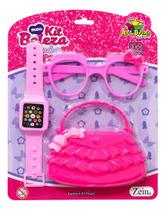 Meu Kit Beleza Moda Infantil Bolsa Óculos Relógio 3 Peças Meu Kit Beleza Moda Infantil Bolsa Óculos Relógio 3 Peças