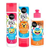 Meu Lisinho Kids Shampoo + Condicionador + Creme para pentear Salon Line - Meu Liso