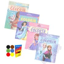 Meu Livro De Atividades E Colorir Princesas Com Giz Cera Kit 40 Revistas Com Repetição