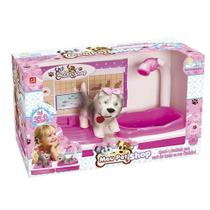 Meu Pet Shop Com Cão E Lavatório Brinquedos Anjo