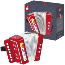 Meu Primeiro Acordeão Brinquedo Infantil Musical Janod Confetti Instrumento Educativo