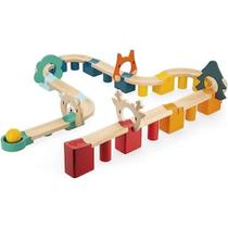 Meu Primeiro Circuito de Bolinhas Brinquedo Infantil com 44 Peças em Madeira Meu Primeiro Circuito de Bolinhas Brinquedo Infantil com 44 Peças em Madeira